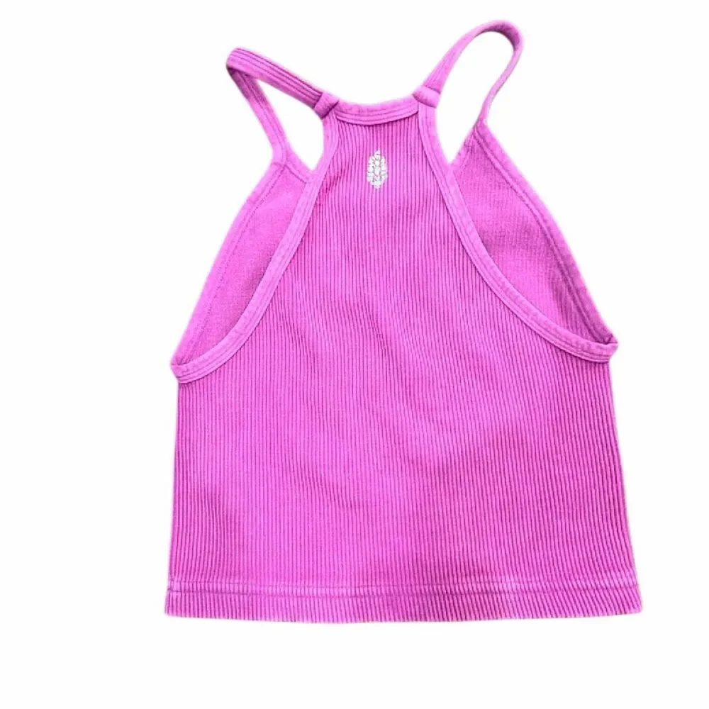 Free People Hot Pink Sleeveless Activewear Tennis Min Dress Gym Workout Top XS S